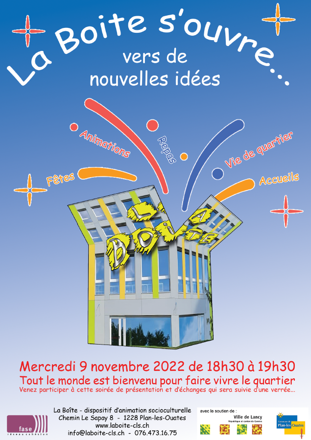 la boite souvre affiche